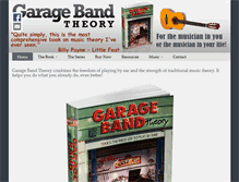 Tablet Screenshot of garagebandtheory.com